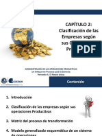 Clase 2 Control Clasificacion de Las Empresas Segun Sus Operaciones Producticas PDF