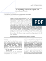 A Theoretical Method For Normalizing Total Serum Valproic Acid Concentration in Hypoalbuminemic Patients