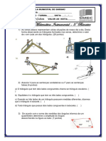 Avaliação de Matemática Instrumental 7º Ano