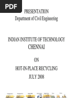 Presentation Department of Civil Engineering: Chennai