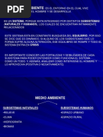 Medio Ambiente Subsistema Natural y Subsistema Humano