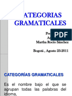 Categoria Gramaticales