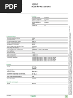 Datos Tecnmicos Interruptor Diferencial