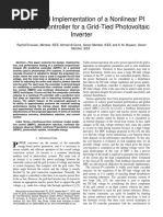 Design and Implementation of A Nonlinear PI Predictive Controller For A Grid-Tied Photovoltaic Inverter