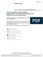 The Use of Bioptron Light Polarized Polychromatic Non Coherent Therapy For The Treatment of Acute Ankle Sprains