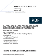 Introduction To Food Toxicology