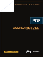 Godrej Meridien Booking Form