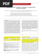 Caffeine and Risk of Parkinson's Disease in A Large Cohort of Men and Women