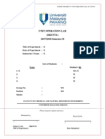 Lab Report Rubric - Unit Operation Lab Sem II 1718