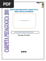 Carpeta Pedagogica Inicial 2018 Isela Nuevo