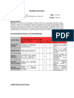 Informe Psicolaboral