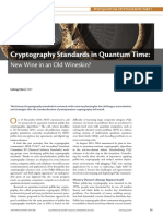 Cryptography Standards in Quantum Time:: New Wine in An Old Wineskin?