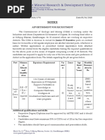 GMRDS Recruitment 2018 For Junior IT Executive