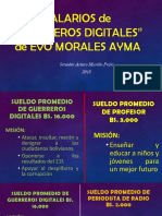 Sueldos de "Guerreros Digitales" Del MAS