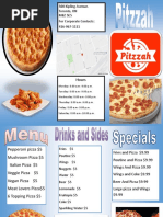 Pizza Menu