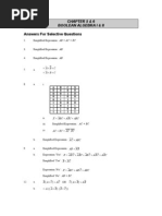 Answers For Selective Questions: Chapter 5 & 6 Boolean Algebra I & Ii