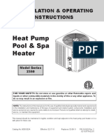 Heat Pump Pool & Spa Heater: Installation & Operating Instructions