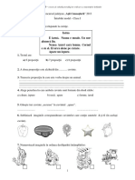 Intrebari Model Clasa I Asii Cunoasterii PDF