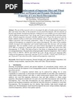 Effects of Reinforcement of Sugarcane Fiber and Wheat Straw Fiber On Flexural and Dynamic Mechanical Properties of Corn Starch Biocomposites