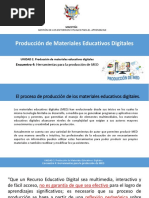 Producción de Materiales Educativos Digitales 4ta Sesión