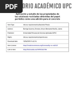 Barriga CE Aplicación y Estudio de Las Propiedades de Las Celulosas Recicladas Obtenidas Del Papel Periódico Como Una Adición para El Concreto