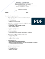 Evaluaciones Español