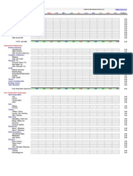 Home Budget Worksheet