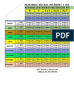 Cronograma Pago PLE y PDT 2018