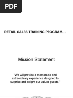 Retail Training Module