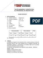 Silabo de Inglés II - Arquitectura 2018-1a