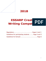 ESSARP Creative Writing - Regulations and Guidelines