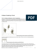 K-Means Clustering in Excel