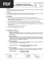 Información Estadística de Acontecimientos