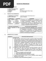 Sesion de Aprendizaje - Sistema Respiratorio