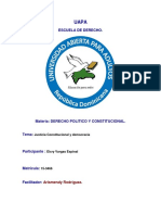 Ensayo de Justicia Constitucional y Democracia