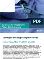 Guidelines For Preoperative Patient Skin Antisepsis