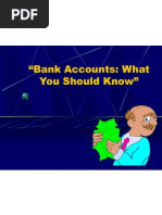 Bank Accounts: What You Should Know