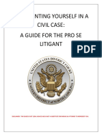 Representing Yourself in A Civil Case: A Guide For The Pro Se Litigant