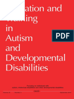 Education and Training in Autism and Develpment