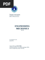 ENGINEERING MECHANICS Assignment Work