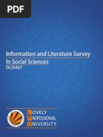 Information and Literature Survey in Social Sciences