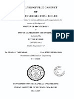 CFD Analysis of Flue Gas Duct OF 500Mw Pulverised Coal Boiler