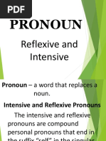 Pronoun: Reflexive and Intensive