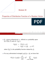 Properties of Distribution Function of A Random Vector