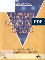 A Missao Como Obra de Deus VICEDOM Georg F PDF