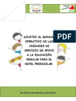 Ajustes Al Manual de Usaer Preescolar