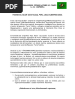 Comunicado de Solidaridad Con Los Compañeros de Rios Vivos