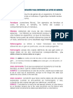 Conceptos Importantes para Entender Las Leyes de Mendel