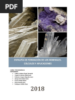 Termo Entalpia de Minerales