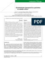 Caso Clínico 10. Acinetobacter Baumanii